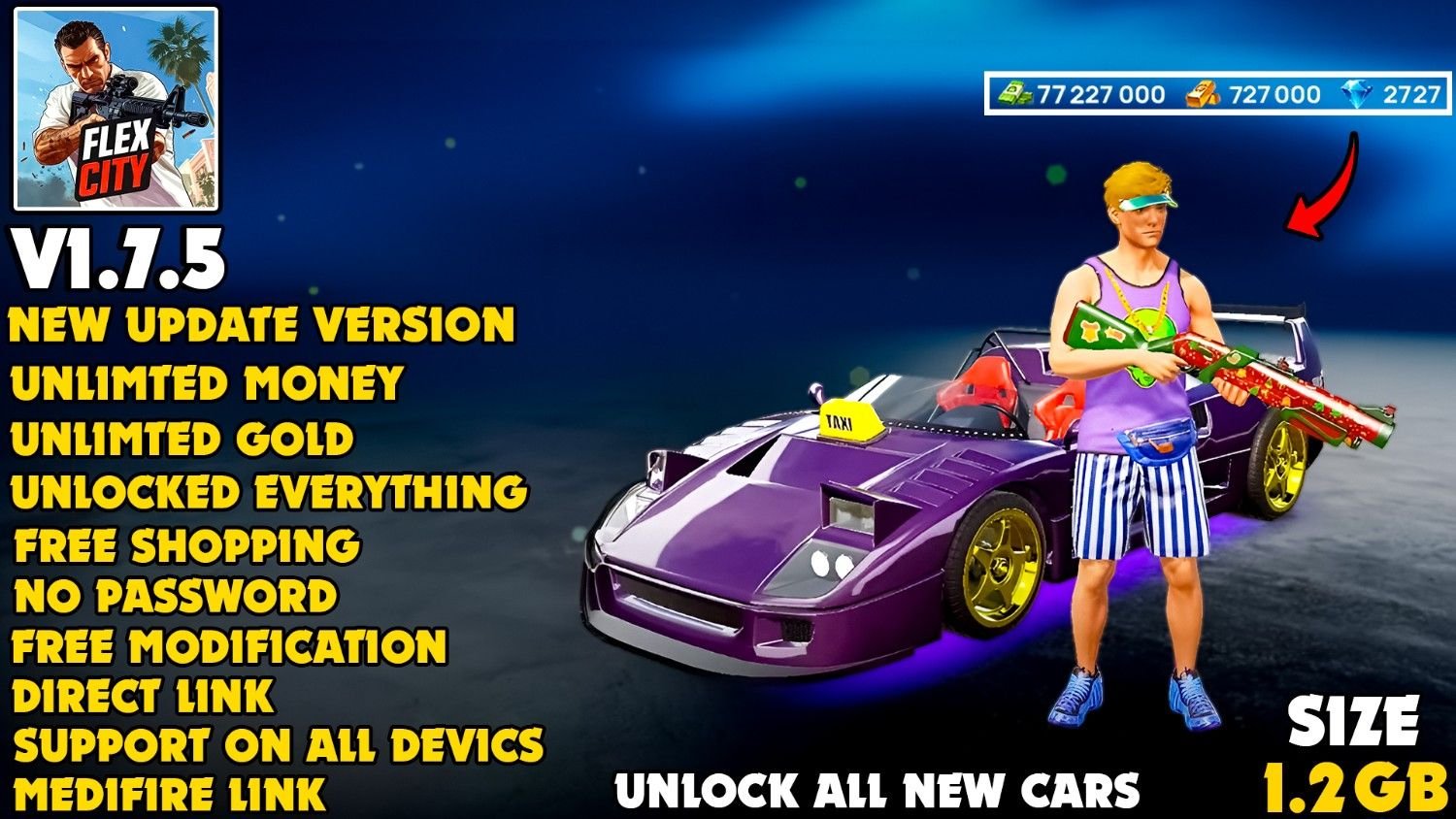 Flex City MOD APK | v1.7.5 MOD Menu Cover