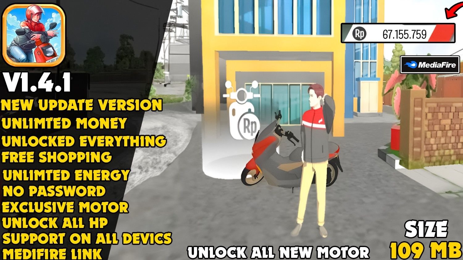 Ojol Life Simulator Mod Apk V1.4.1 Cover