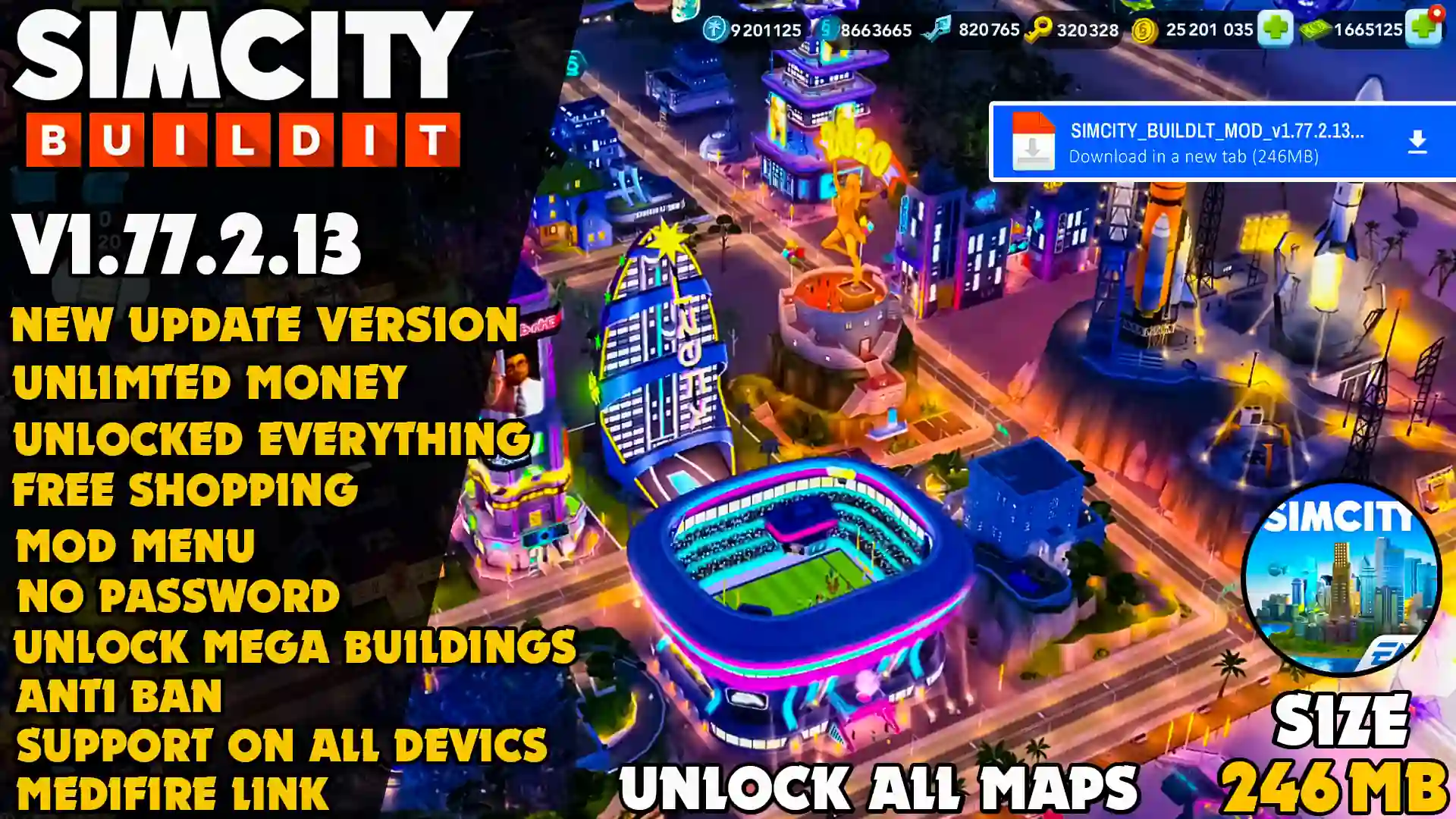 SIMCITY MOD V1.77.2.13 Cover