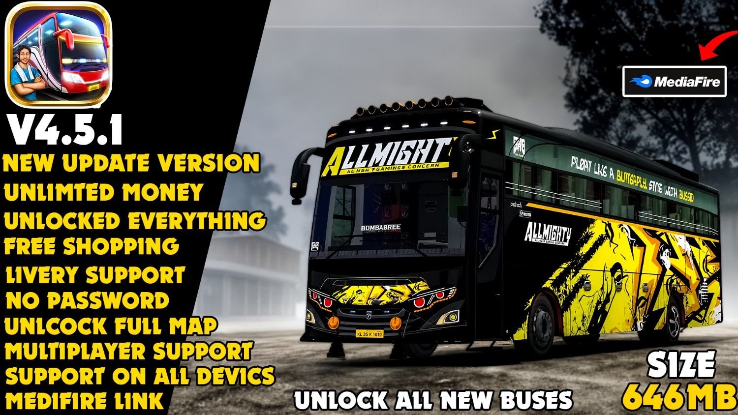 Bus Simulator Indonesia Mod Apk v4.5.1 Cover