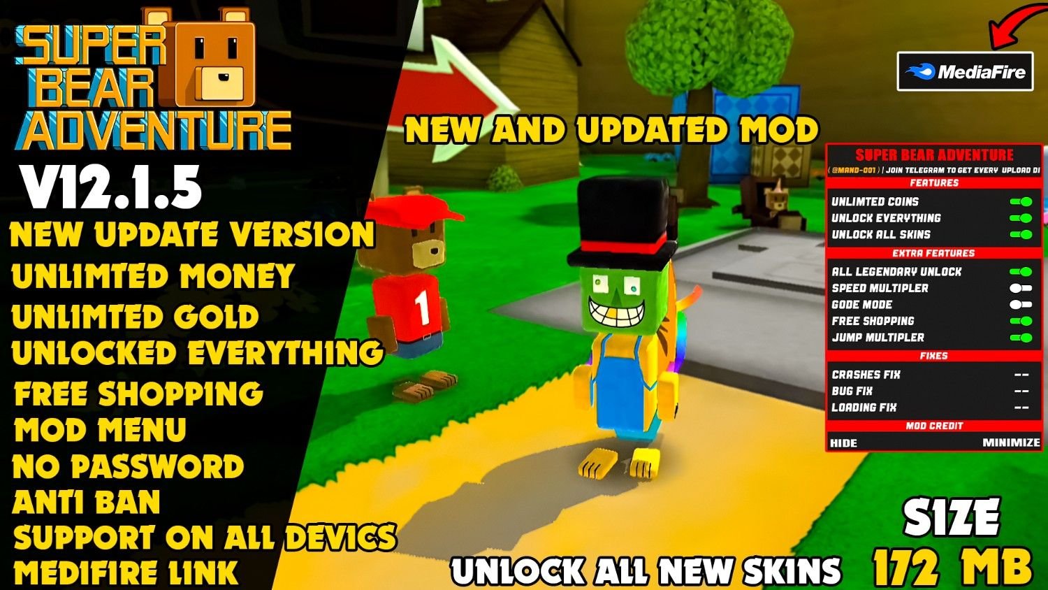 Super Bear Adventure Mod V12.1.5 Cover