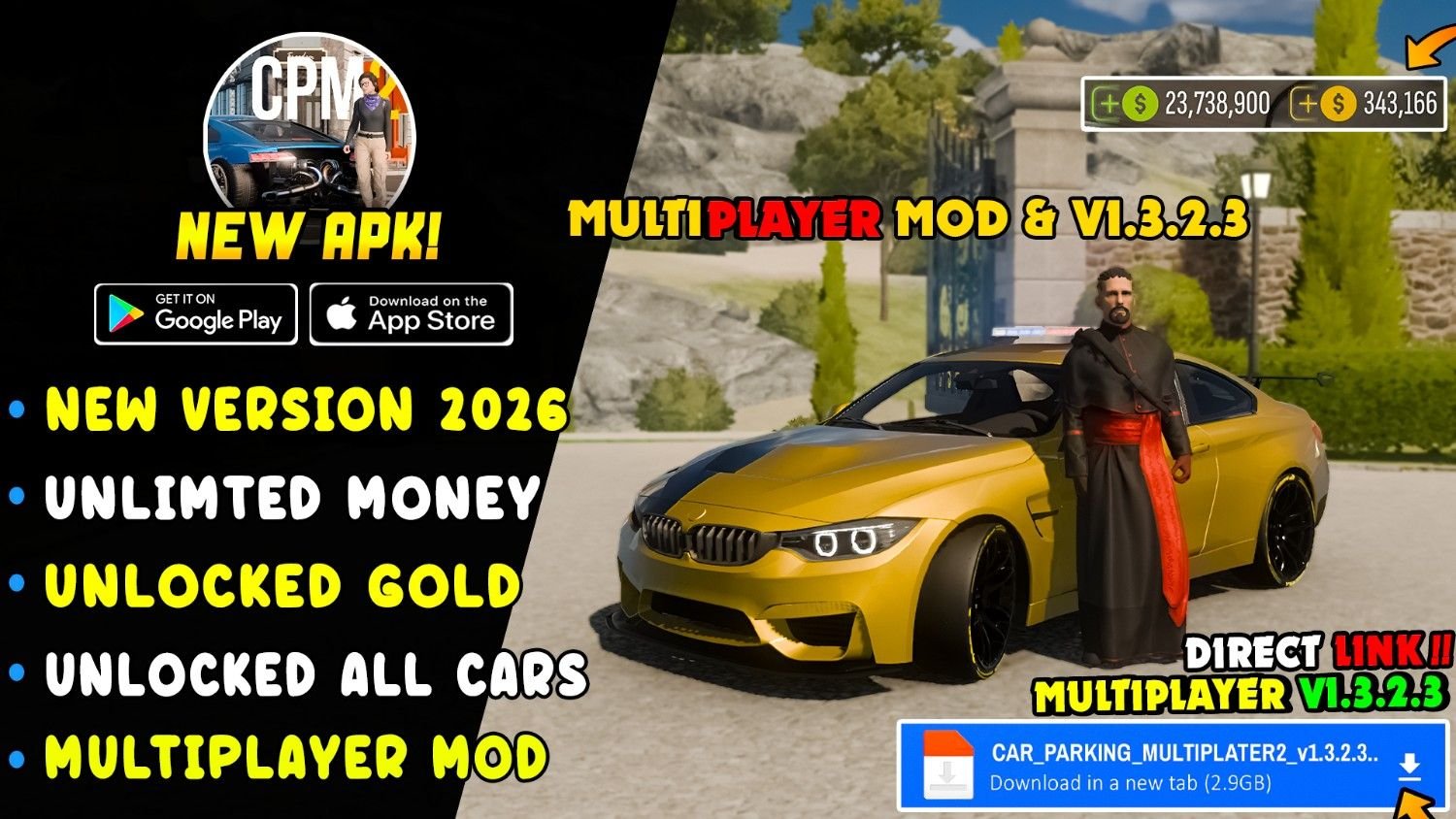 Car Parking Multiplayer 2 MOD  v1.3.2.3 Cover