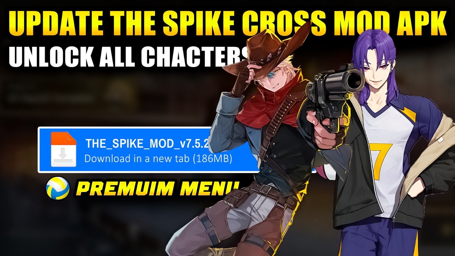 The Spike Volleyball MOD APK v7.4.208 (2026) – Unlimited Money Cover