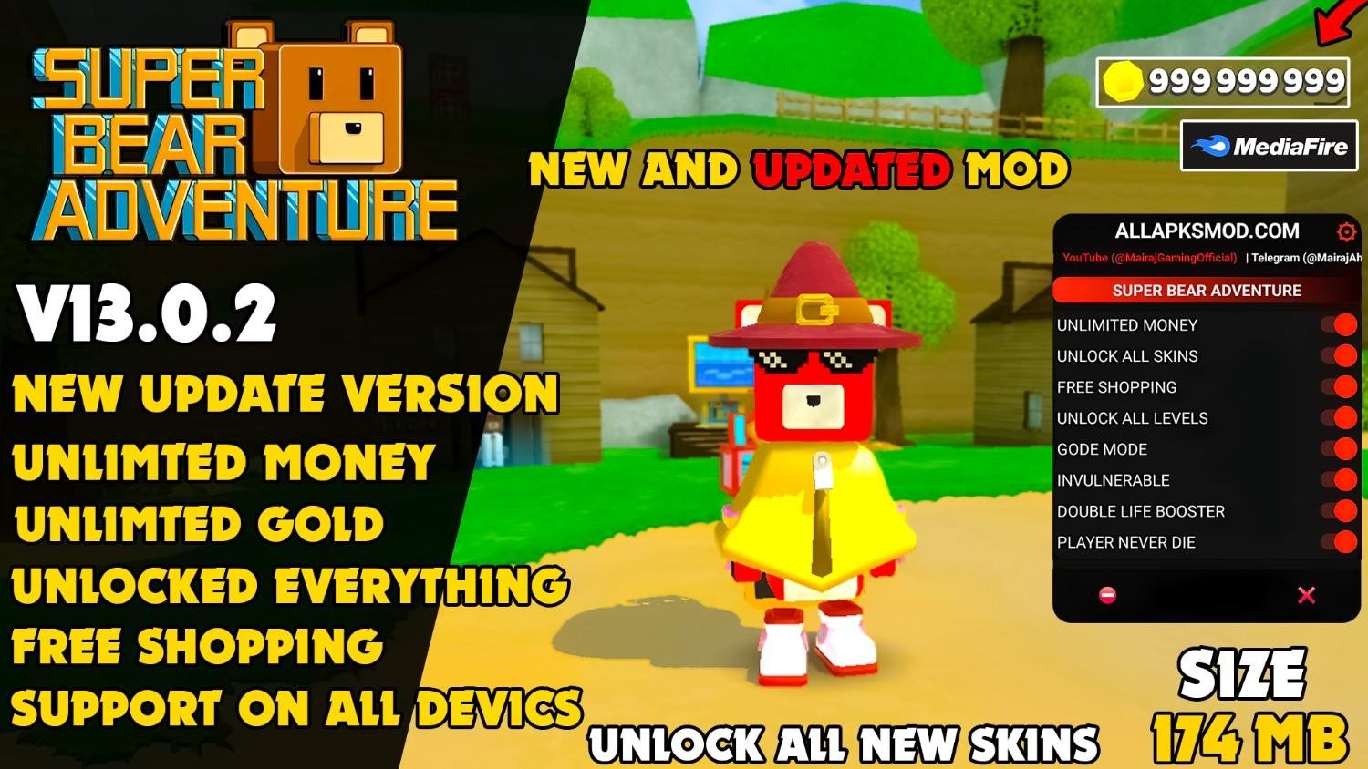 Super Bear Adventure Mod v13.0.2 Cover